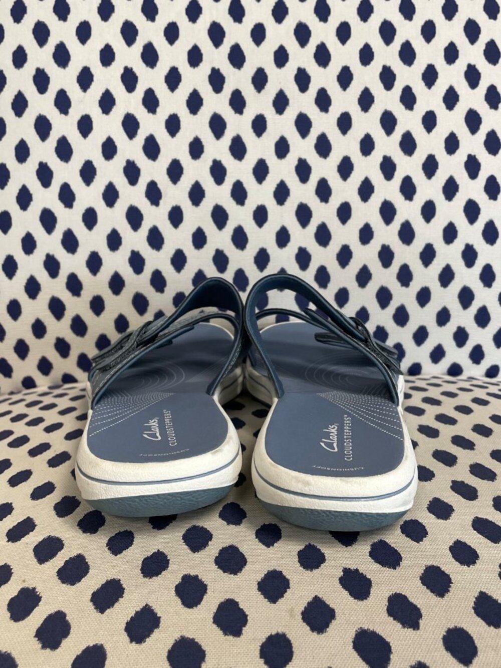 Clarks blue sandals size 8 - Picture 3 of 4
